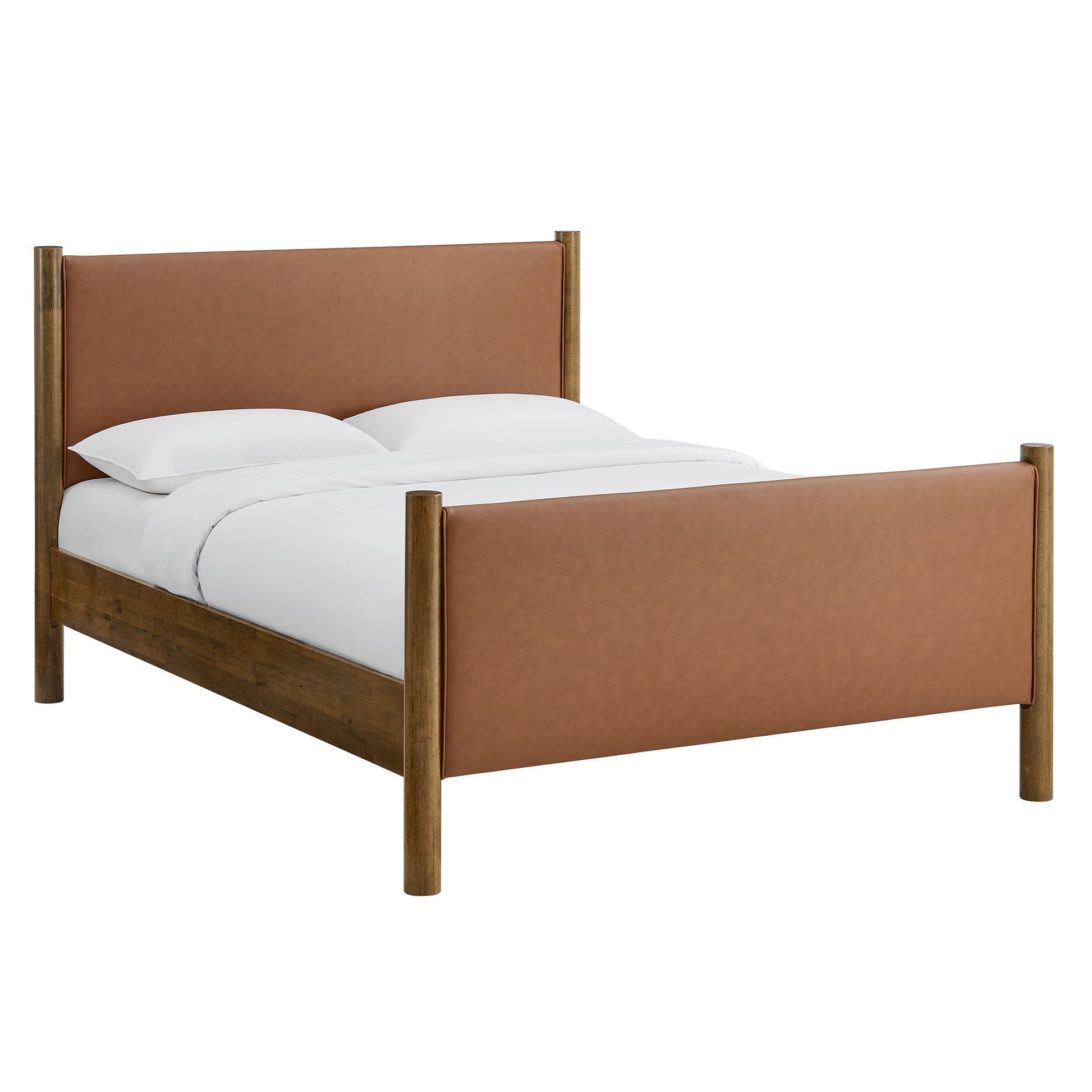 Maven Upholstered Platform Bed - Queen Size