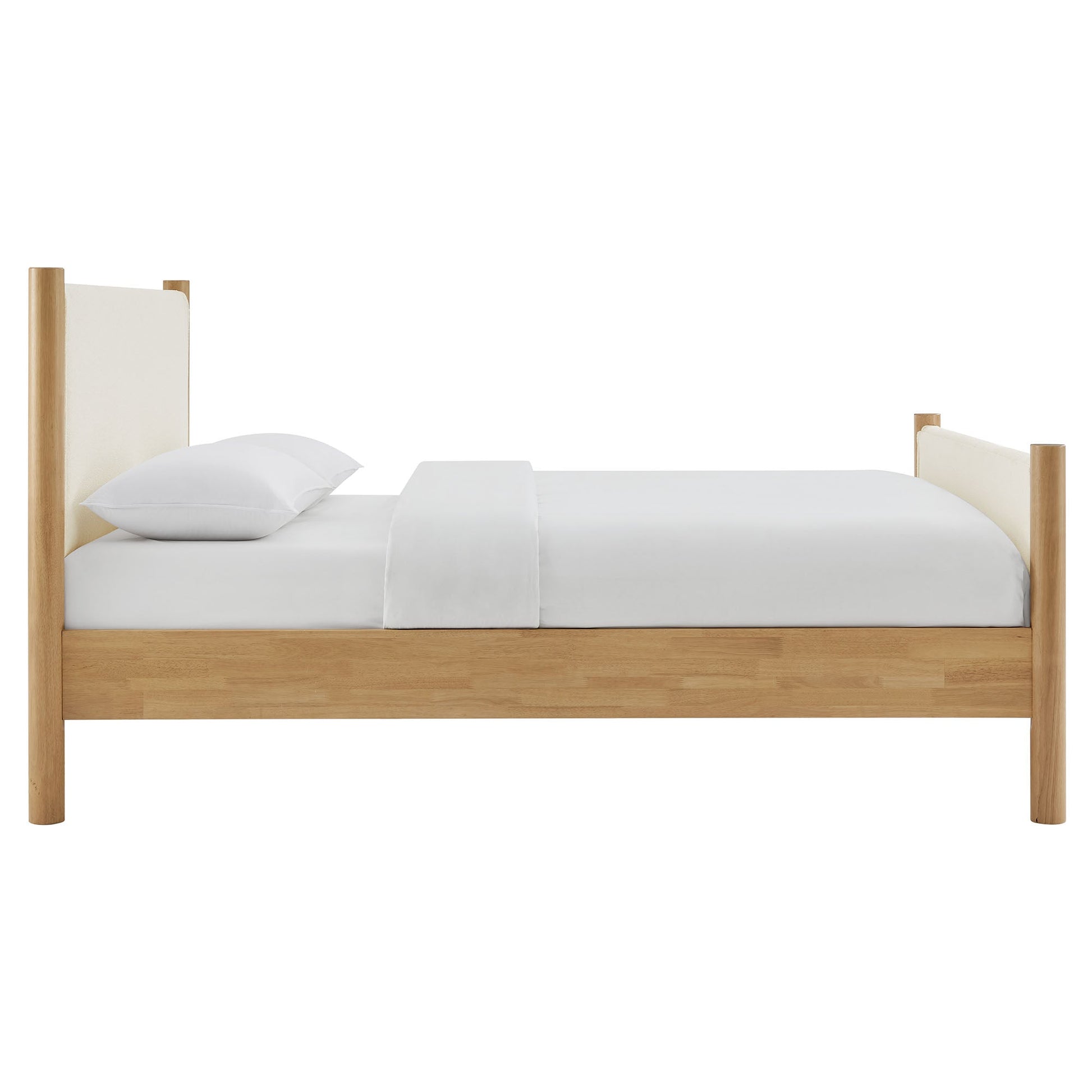 Maven Upholstered Platform Bed - Queen Size