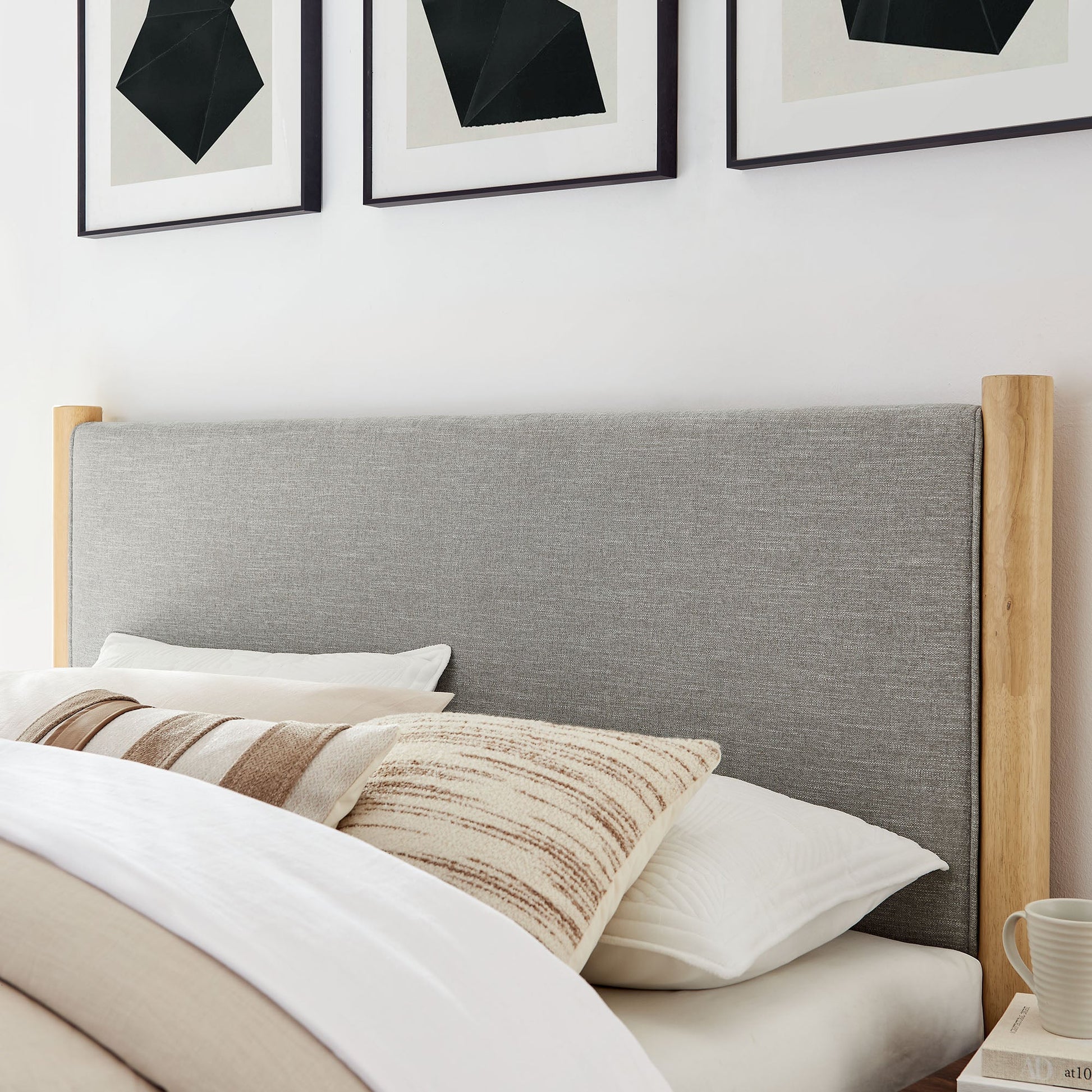 Maven Upholstered Platform Bed - Queen Size