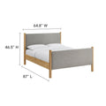 Maven Upholstered Platform Bed - Queen Size