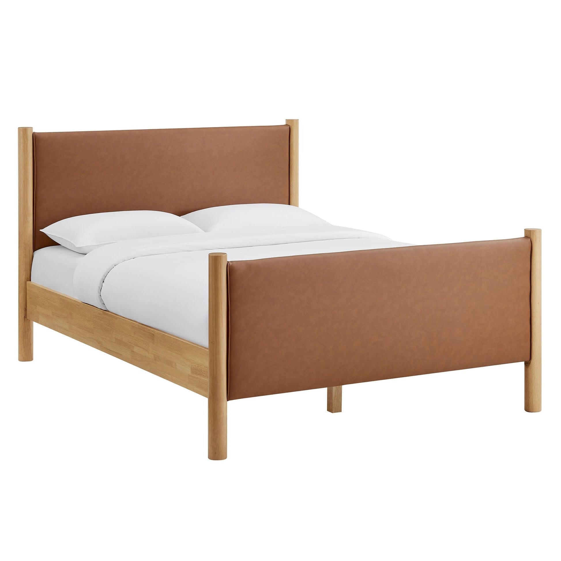 Maven Upholstered Platform Bed - Queen Size