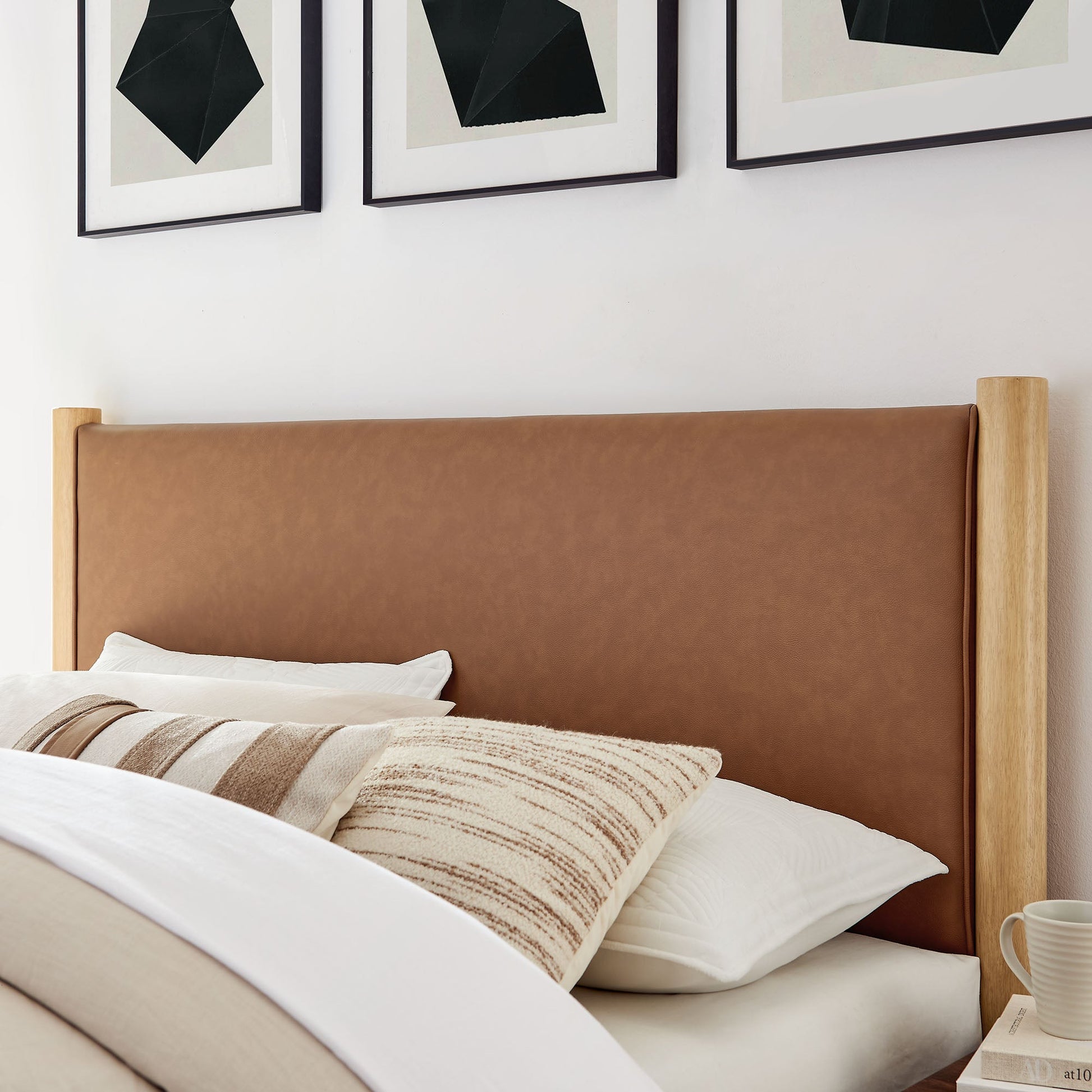 Maven Upholstered Platform Bed - Queen Size