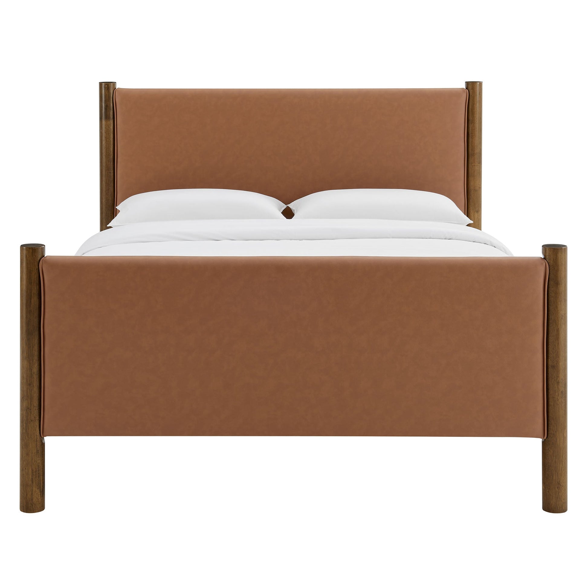 Maven Upholstered Platform Bed - Queen Size