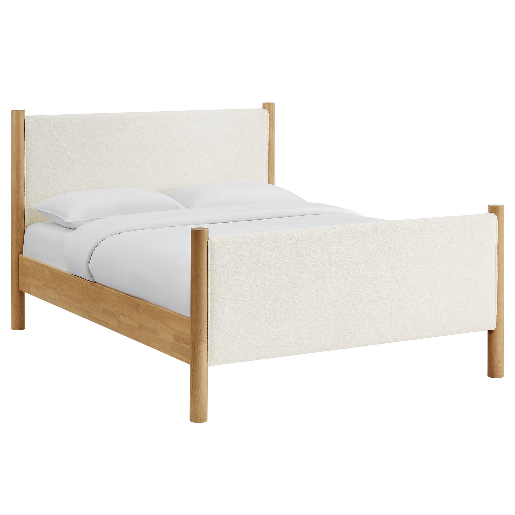 Maven Upholstered Platform Bed - Queen Size
