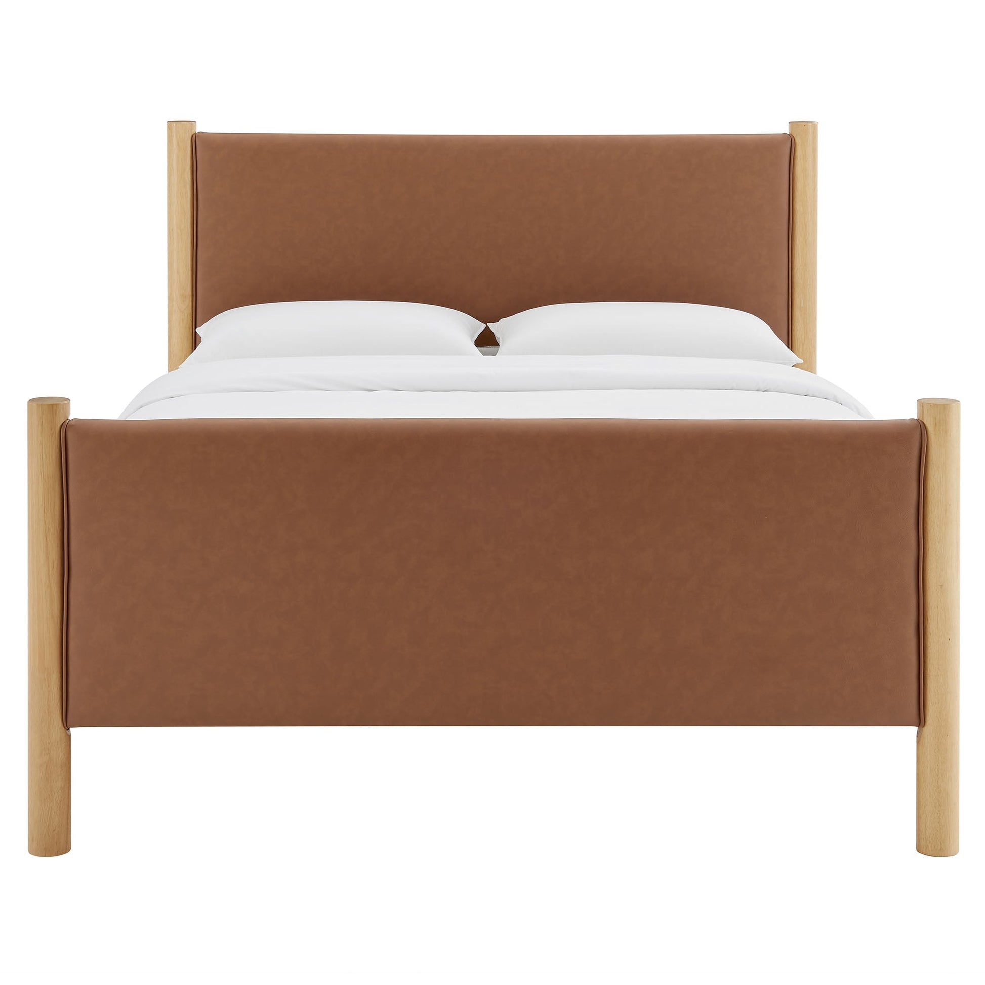 Maven Upholstered Platform Bed - Queen Size