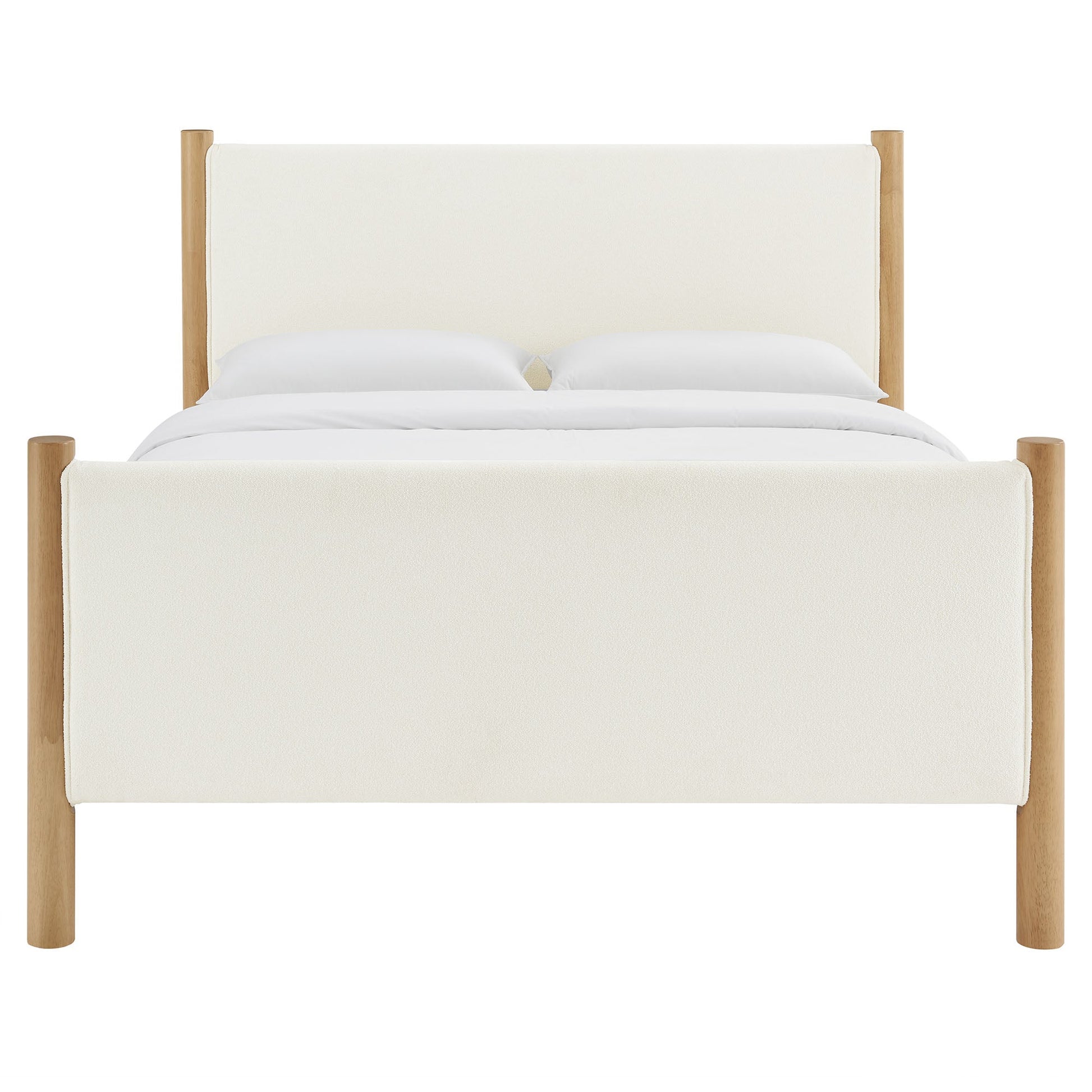 Maven Upholstered Platform Bed - Queen Size