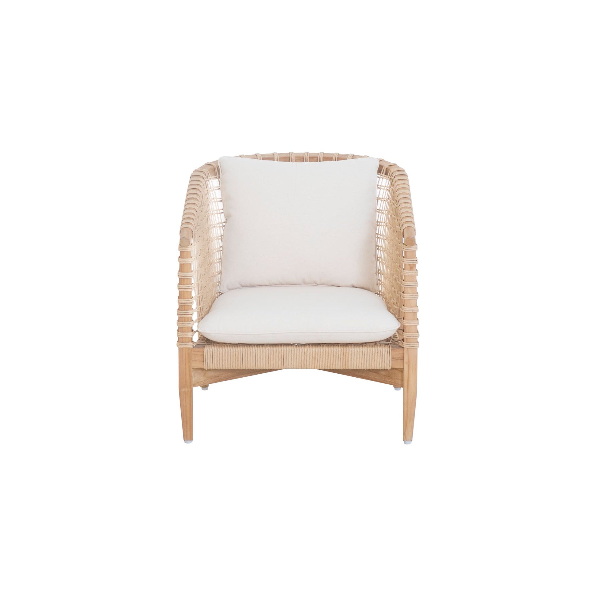 Kuna Outdoor Lounge Chair - Elegant Teak and Lounge Comfort