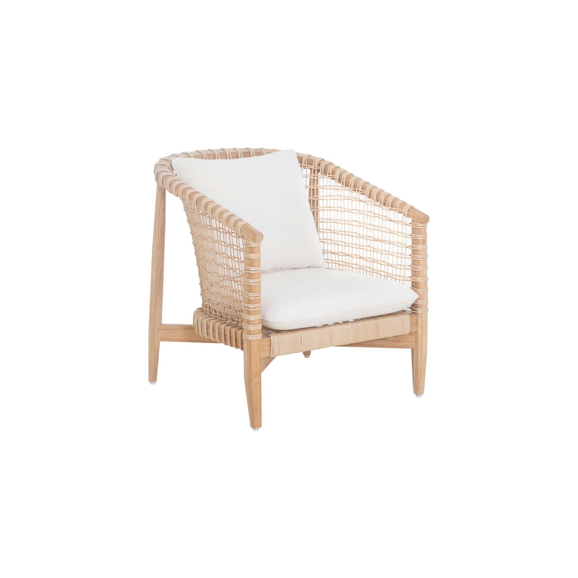 Kuna Outdoor Lounge Chair - Elegant Teak and Lounge Comfort