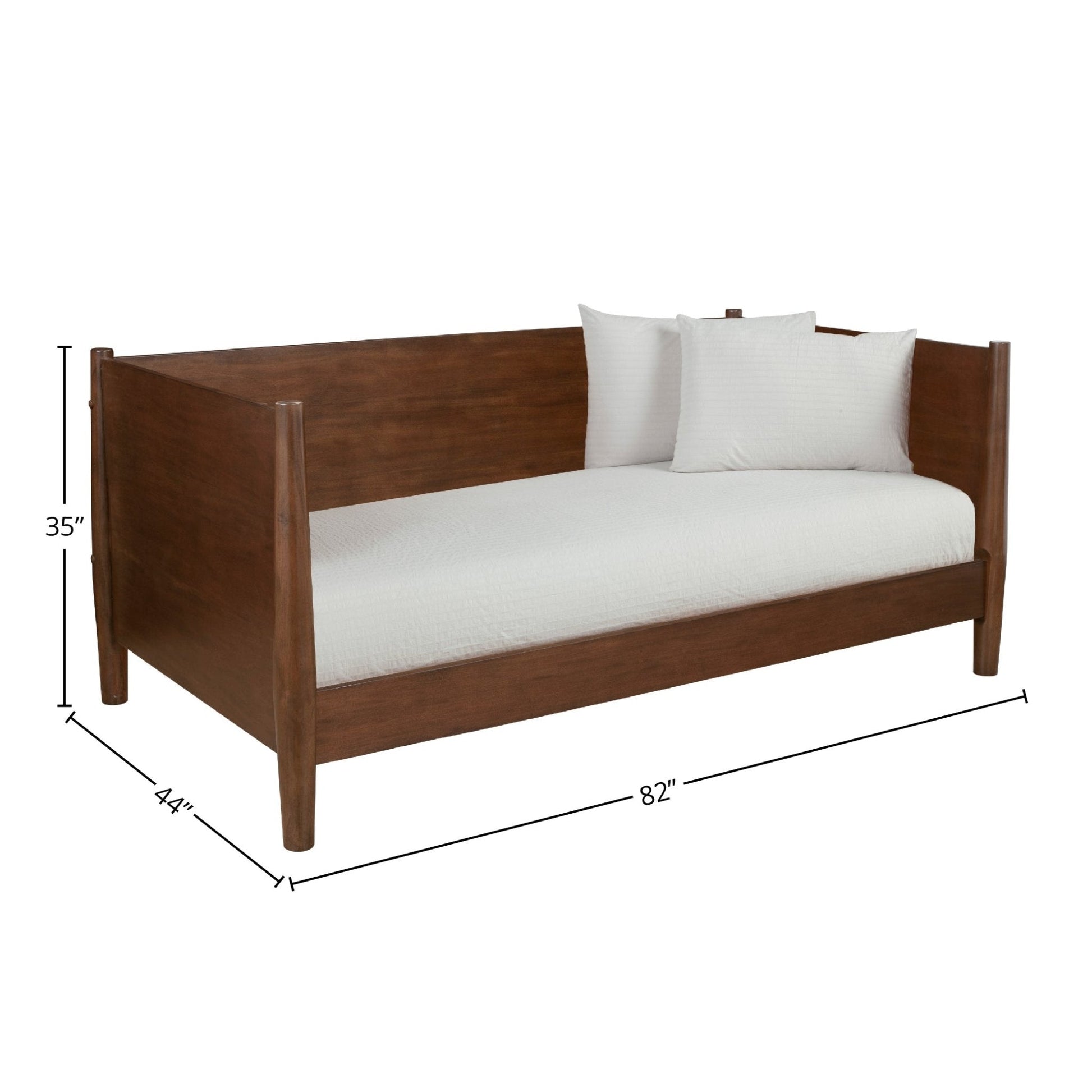 Stylish Flynn Day Bed in Walnut, Perfect for Cozy Spaces