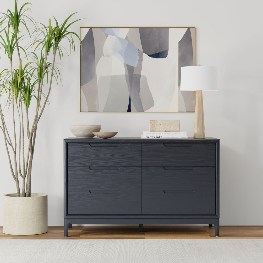 Vintage Black June Dresser - Elegant Storage Solution for Your Bedroom