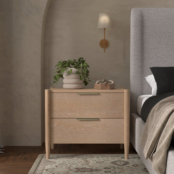 Elegant Sinclair Nightstand in Coastal Natural Finish