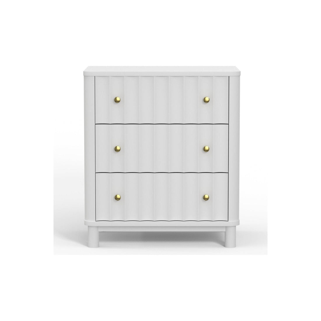 White 3 Drawer Small Chest
