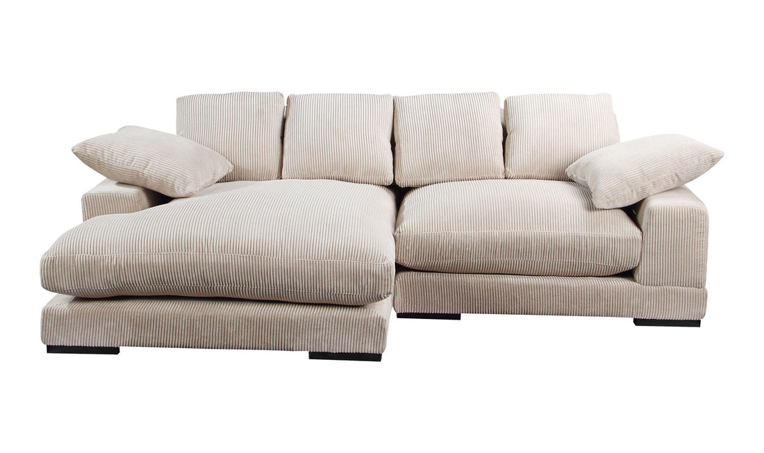 Plunge Sectional Cappuccino Sofa