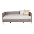 Comfortable Britneys Dark Grey Linen Daybed for Stylish Bedrooms