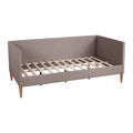 Comfortable Britneys Dark Grey Linen Daybed for Stylish Bedrooms
