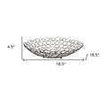 19" Bronze Metal Round Centerpiece Bowl