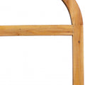 24" Brown Wood Arch Framed Accent Mirror