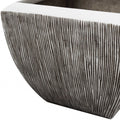 Large Distressed And Ribbed Flower Pot Planter