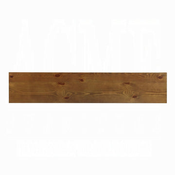 72" Oak Wood Floor Shelf Console Table With Shelf