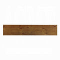60" Brown Solid Wood Floor Shelf Console Table