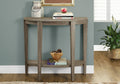 33" Deep Taupe End Table With Shelf