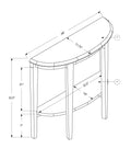 33" Deep Taupe End Table With Shelf