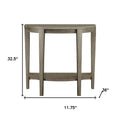 33" Deep Taupe End Table With Shelf