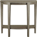 33" Deep Taupe End Table With Shelf
