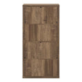 48" Taupe Distressed Wood Adjustable Four Tier Bookcase