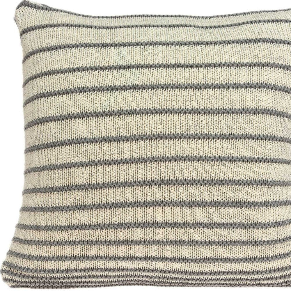 20" Tan Throw Pillow