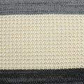 20" X 7" X 20" Transitional Cream And Gray Pillow Cover With Poly Insert