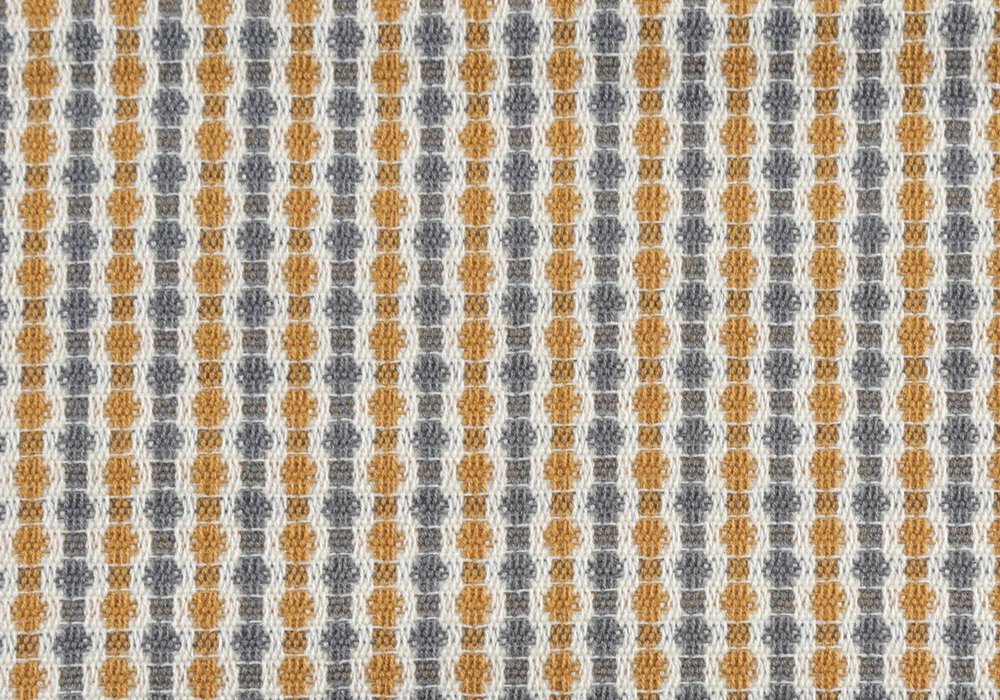 Set Of Two 18" X 18" Gold and White Polyester Striped Zippered Pillow