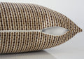 Set Of Two 18" X 18" Gold and White Polyester Striped Zippered Pillow