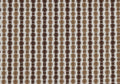 Set Of Two 18" X 18" Gold and White Polyester Striped Zippered Pillow