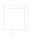 Set of Two 18" Silver Satin Throw Pillows