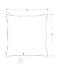 Set of Two 18" Silver Satin Throw Pillows