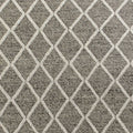 5' X 7' Gray And Ivory Wool Diamond Hand Woven Area Rug