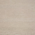 5' X 8' Beige Wool Hand Woven Area Rug With Fringe