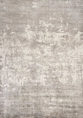 8' X 11' Beige And Ivory Abstract Hand Loomed Area Rug