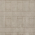 5' X 8' Beige And Ivory Geometric Indoor Outdoor Area Rug