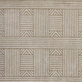 5' X 8' Beige And Ivory Geometric Indoor Outdoor Area Rug