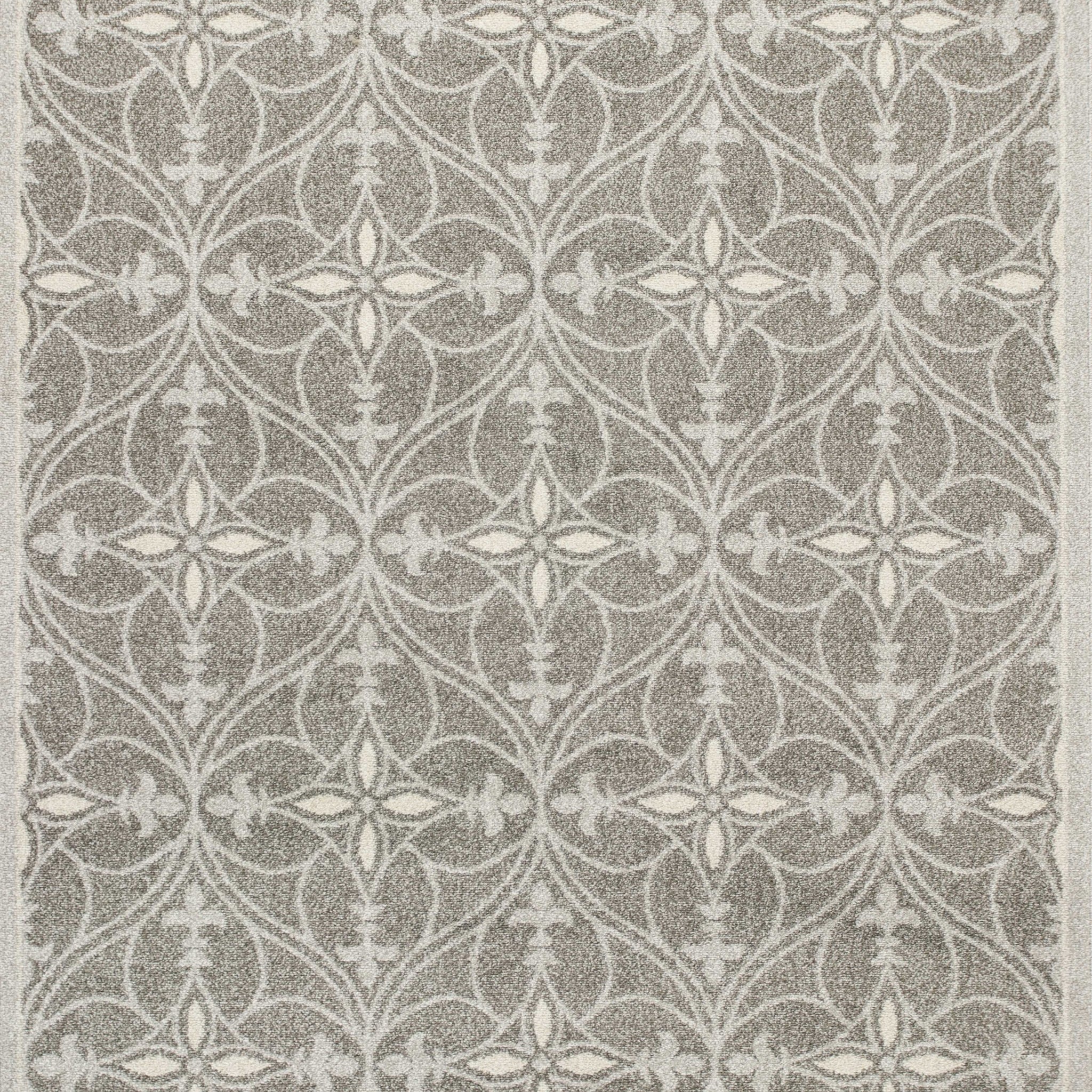 8' X 11' Gray Area Rug With UV Protection