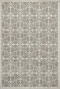 8' X 11' Gray Area Rug With UV Protection