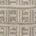7' X 9' Beige And Ivory Geometric Indoor Outdoor Area Rug