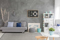 5' X 8' Ivory And Gray Wool Houndstooth Hand Woven Area Rug With Fringe