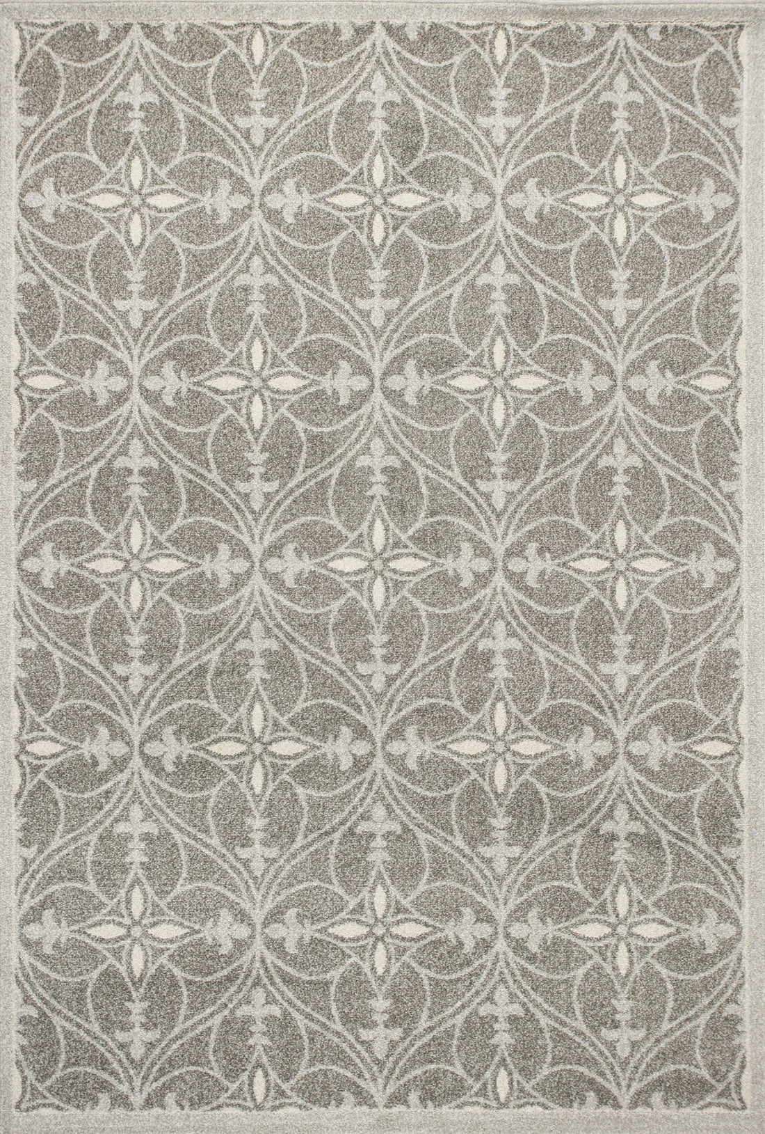 2' X 4' Gray Moroccan Indoor Outdoor Area Rug