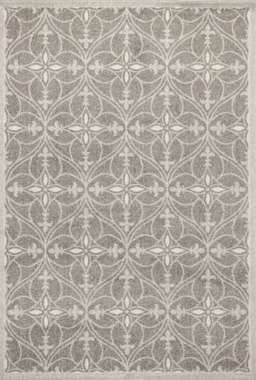 2' X 4' Gray Moroccan Indoor Outdoor Area Rug