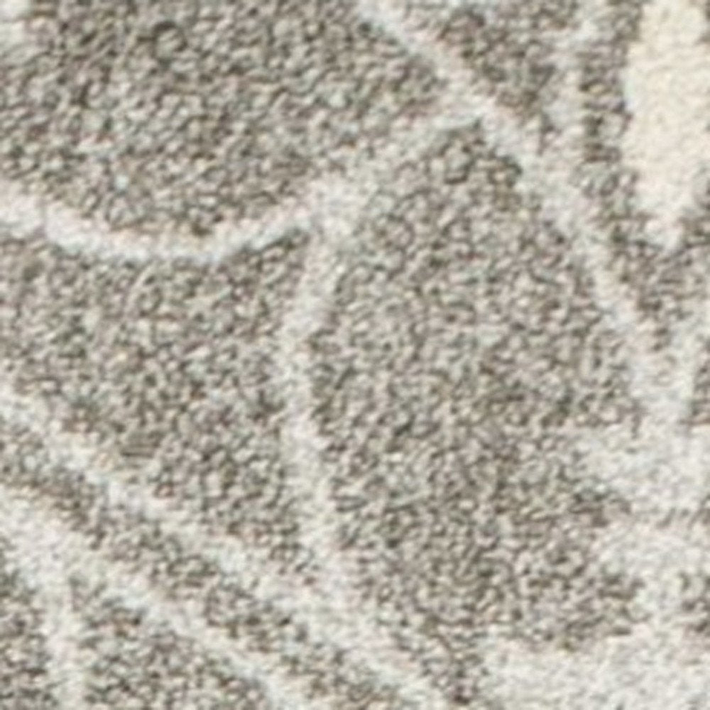 2' X 4' Gray Moroccan Indoor Outdoor Area Rug