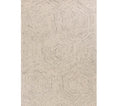 5' X 7' Sand And Beige Wool Geometric Hand Tufted Area Rug