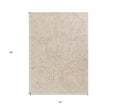 5' X 7' Sand And Beige Wool Geometric Hand Tufted Area Rug